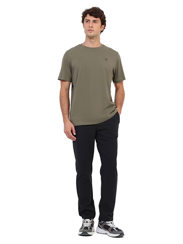 Lumberjack Kısa Kol T-Shirt Erkek HAKI MB CT102 C NK T-SH