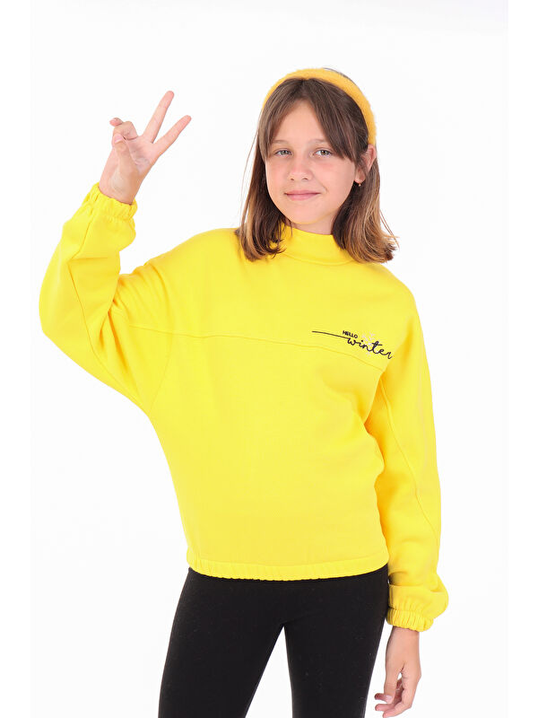 Toontoykids Kız Çocuk Nakışlı Sweatshirt