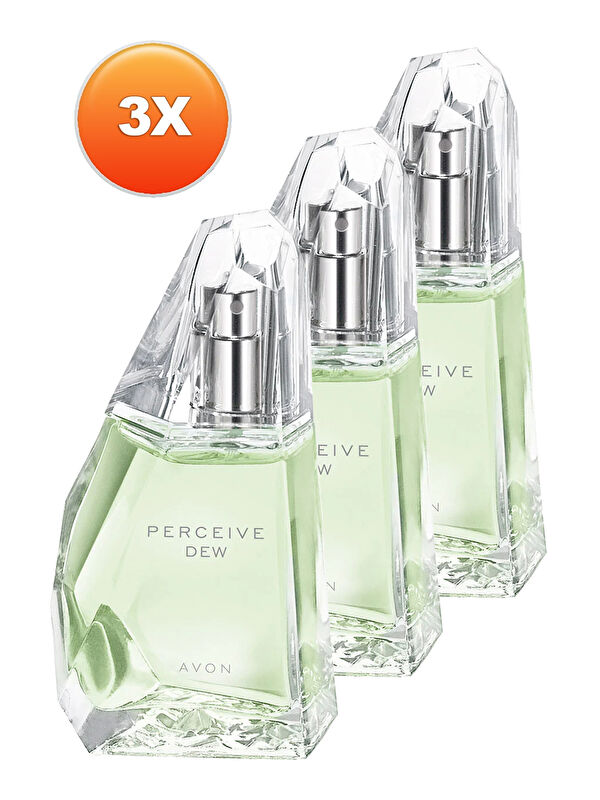 AVON Perceive Dew Kadın Parfüm Edt 50 Ml. Üçlü Set