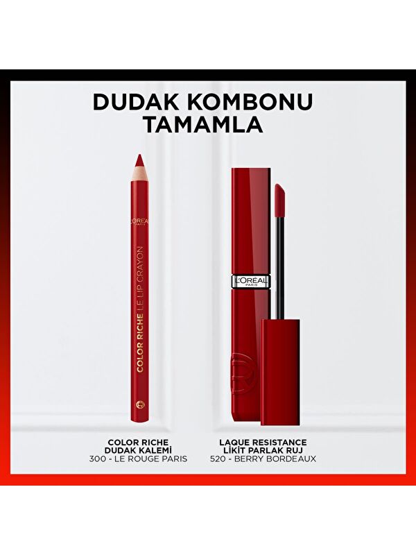 L'Oreal Paris L'Oréal Paris Infaillible Laque Resistance Likit Parlak Ruj - 520 Berry Bordeaux