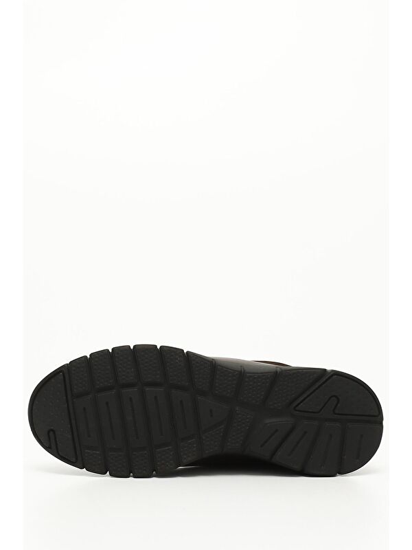 KAHVERENGİ Hakiki Deri Yuvarlak Burun Dolgu Taban Kadın Günlük Klasik Ayakkabı 42830 - Görsel 5