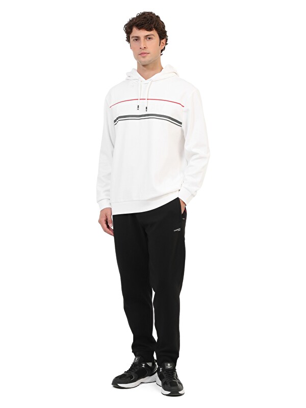 Lumberjack Sweatshirt Erkek Beyaz ML FENRIC 17ITL1404