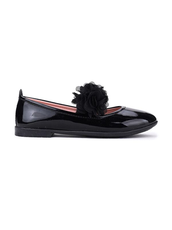 Flovers Cilt Rugan Kız Bebek Babet Ayakkabı - Görsel 5