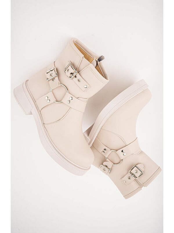 OSHO Fermuarlı Kemer Detaylı Kadın Kışlık Bot - Görsel 4