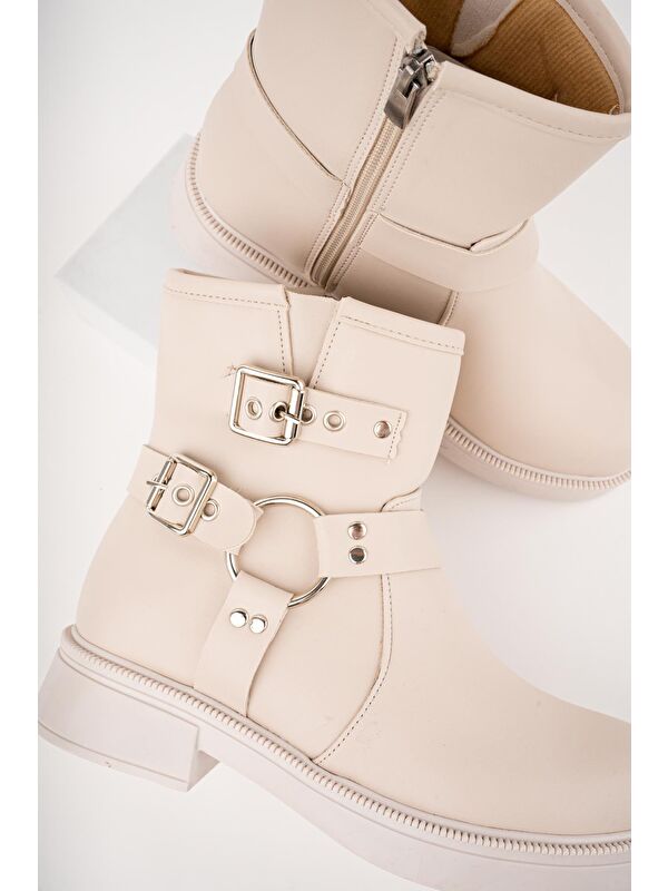 OSHO Fermuarlı Kemer Detaylı Kadın Kışlık Bot - Görsel 5