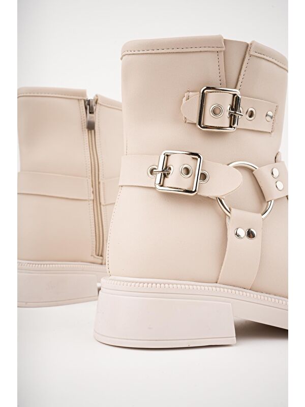 OSHO Fermuarlı Kemer Detaylı Kadın Kışlık Bot - Görsel 7