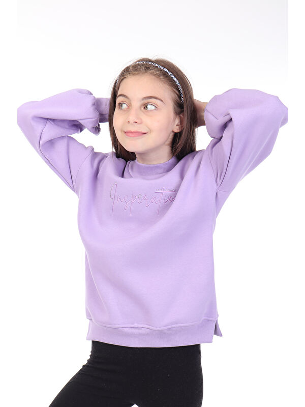 Toontoykids Kız Çocuk Nakışlı Sweatshirt