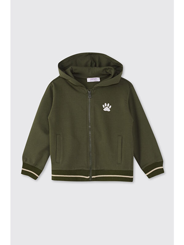 Panço Erkek Bebek Fermuarlı Haki Sweatshirt