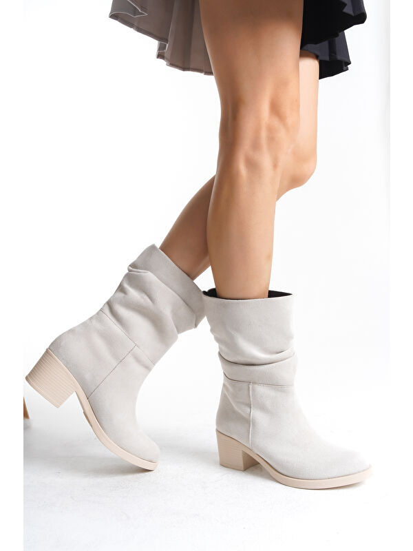 D1002 Soğuk Geçirmez Kışlık Kadın Bot - Görsel 3