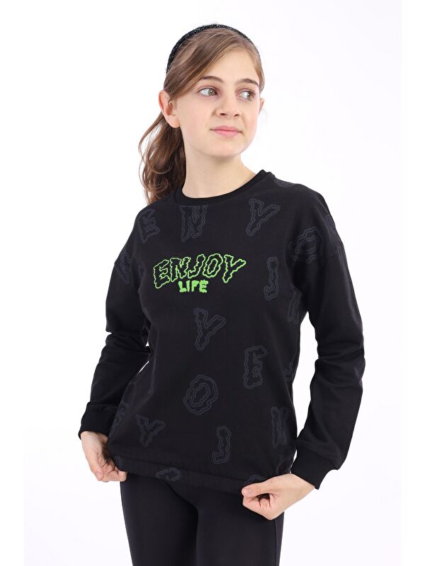 Toontoykids Kız Çocuk Baskılı Sweatshirt