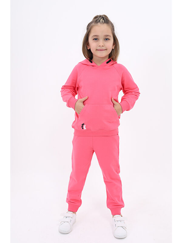 Toontoykids Kız Çocuk Nakışlı Eşofman Takım