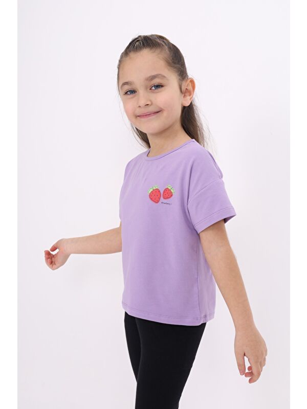 Toontoykids Kız Çocuk Baskılı Tişört
