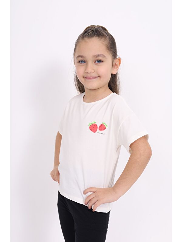 Toontoykids Kız Çocuk Baskılı Tişört