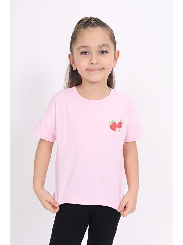 Toontoykids Kız Çocuk Baskılı Tişört
