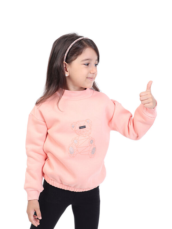 Toontoykids Kız Çocuk Baskılı Sweatshirt