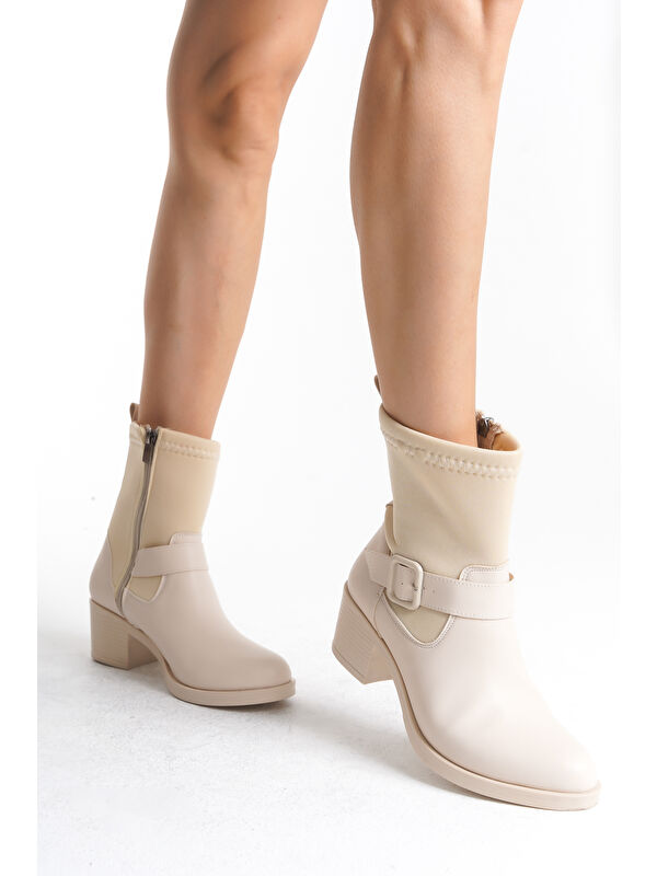 D1004 Soğuk Geçirmez Kışlık Kadın Bot - Görsel 3