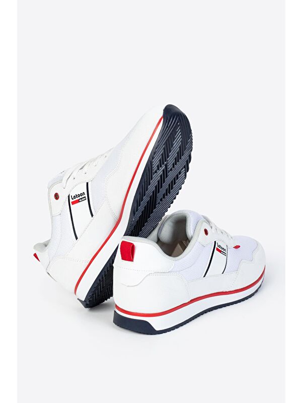 Yuvarlak Burunlu Bağcıklı Erkek Spor Ayakkabı - Görsel 5