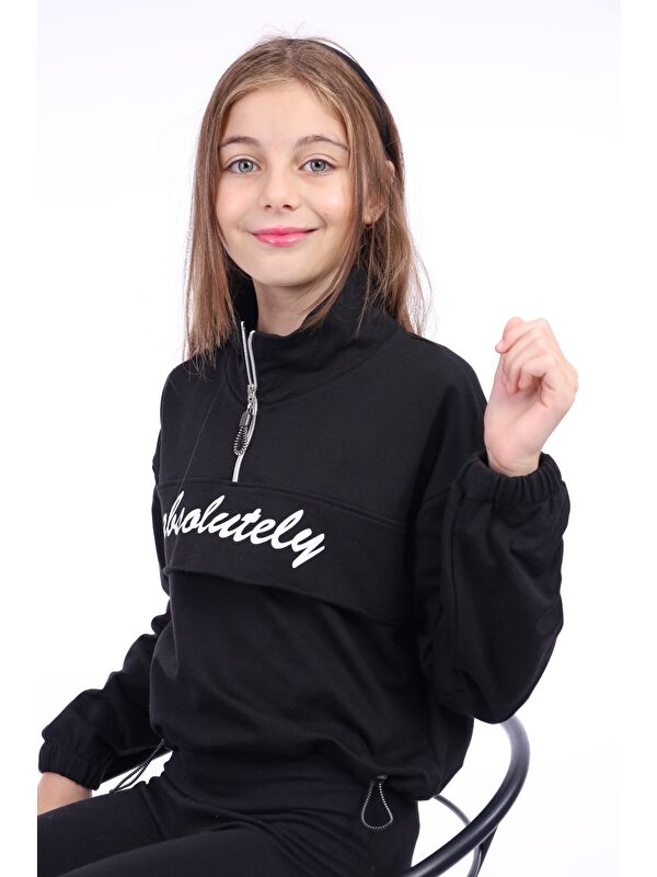 Toontoykids Kız Çocuk Baskılı Sweatshirt
