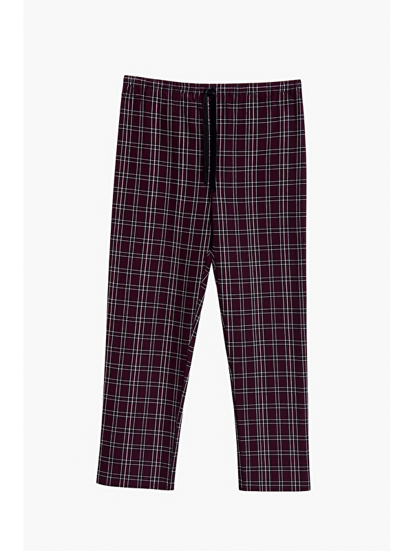 Formo Erkek Ekose %100 Pamuk Yüksek Kalite Rahat  Büyük Beden Pijama Altı