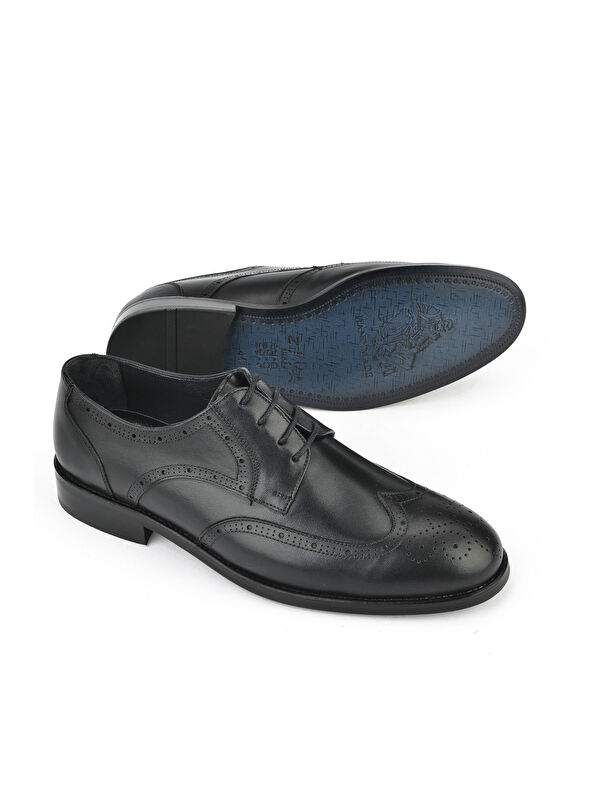 Erkek Hakiki Deri Klasik Ayakkabı 1511027Z409 Siyah - Görsel 5