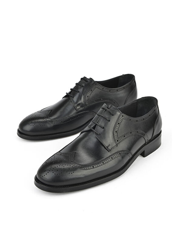 Erkek Hakiki Deri Klasik Ayakkabı 1511027Z409 Siyah - Görsel 6