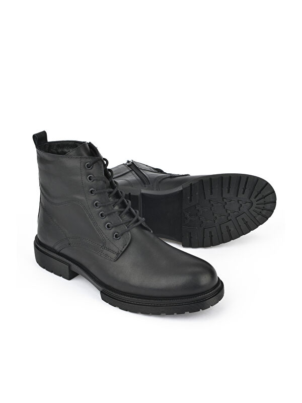 Erkek Hakiki Deri Bot 143423Z2106 Siyah - Görsel 3