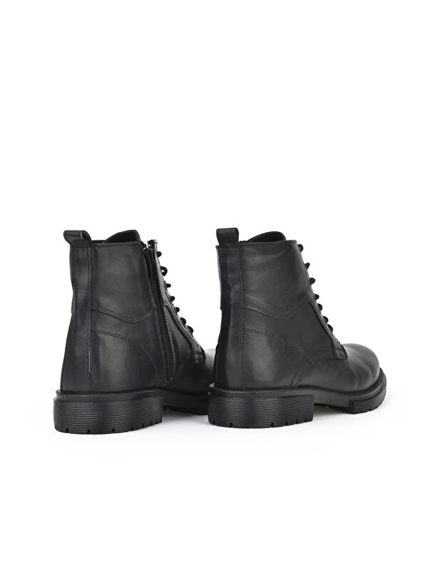 Erkek Hakiki Deri Bot 143423Z2106 Siyah - Görsel 4