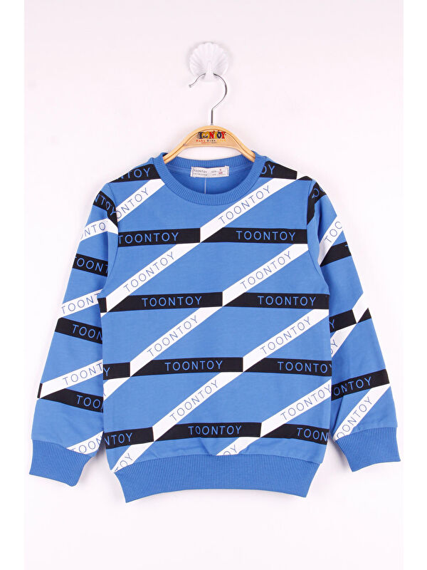 Toontoykids Erkek Çocuk Şeritli Sweatshirt