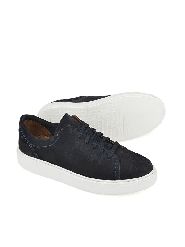 Erkek Hakiki Deri Sneaker 1511026Z8952 Lacivert - Görsel 5
