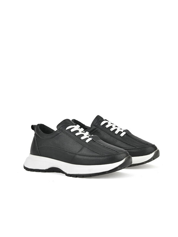Kadın Hakiki Deri Sneaker 1511050Z2052 Siyah - Görsel 3