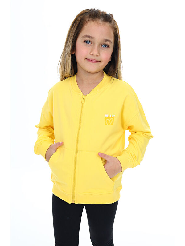 Toontoykids Kız Çocuk Baskılı Hırka