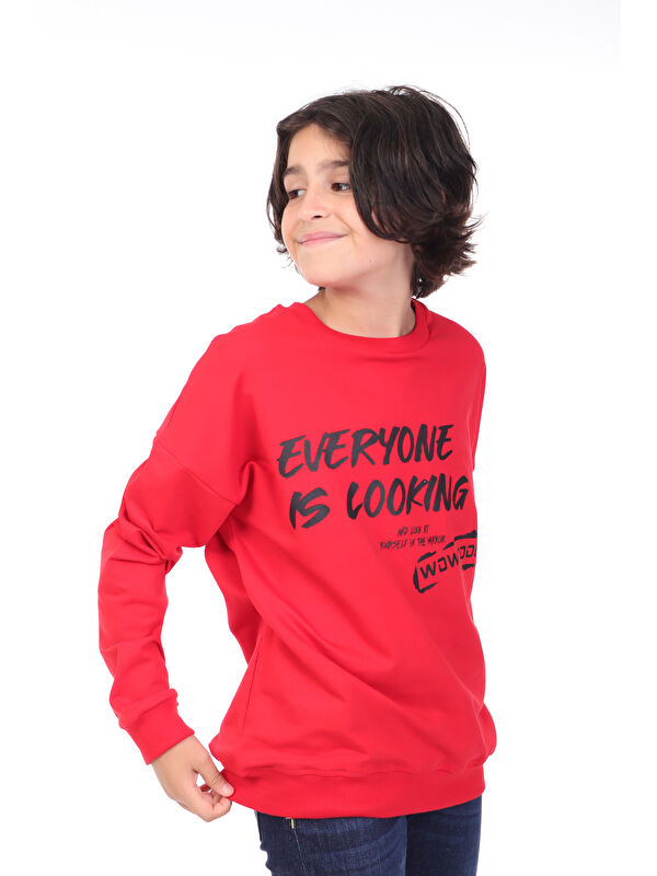 Toontoykids Erkek Çocuk Baskılı Sweatshirt