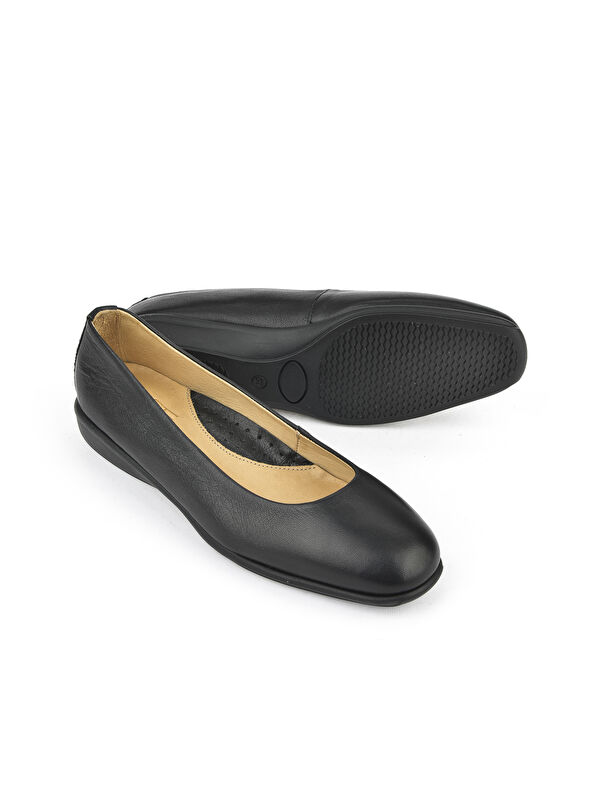 Ziya Ayakkabi Bej Ziya Ayakkabi Hakiki Deri Kadın Konfor Babet 1511050Z2220