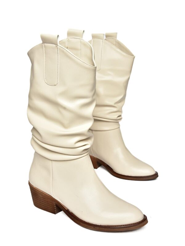 R2800805 Bej Kadın Çizme - Görsel 8