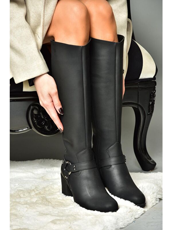 R6742113 Siyah Kadın Çizme - Görsel 6