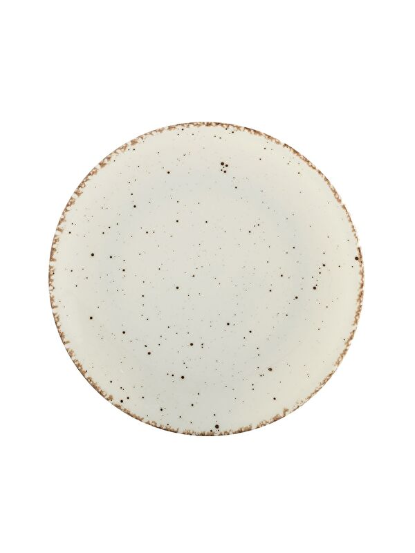 GÜRAL PORSELEN Side 25 Cm Bone Düz Tabak
