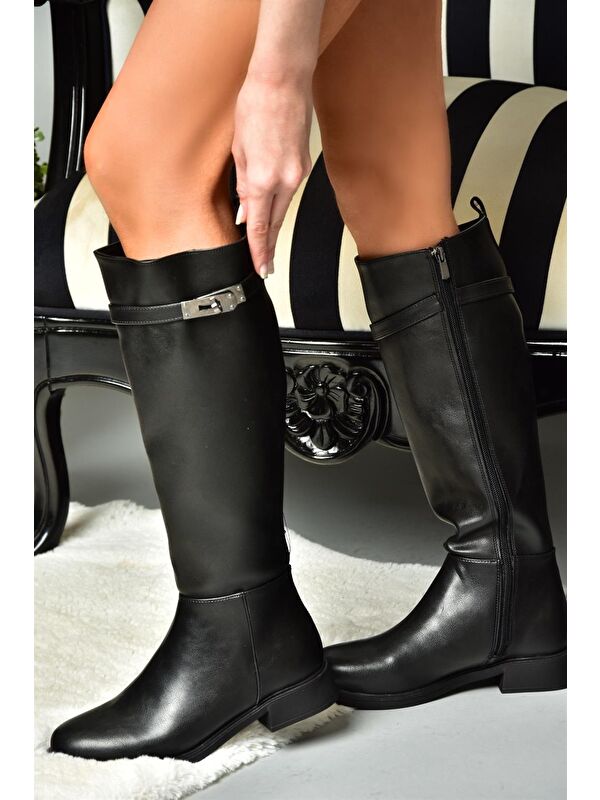 R3122253 Siyah Kadın Çizme - Görsel 3