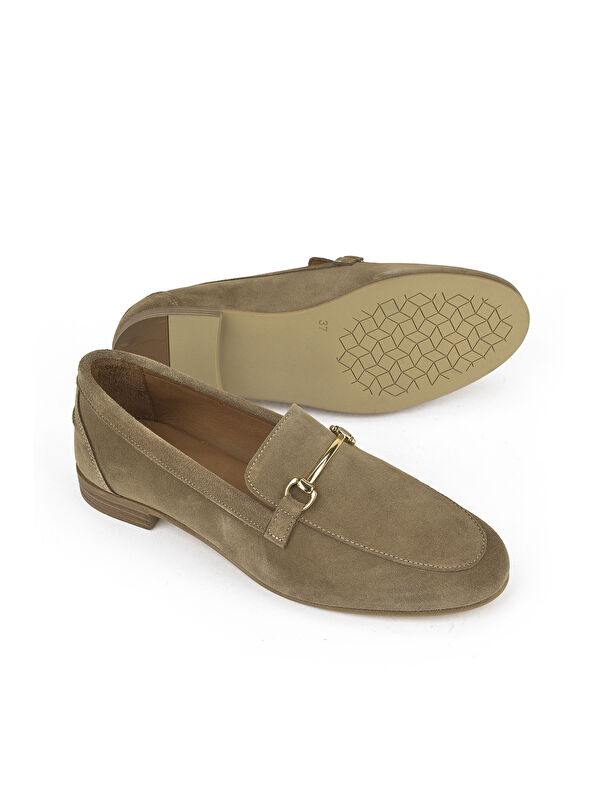 Hakiki Deri Kadın Ayakkabı 1511033Z4830832 Vizon - Görsel 5