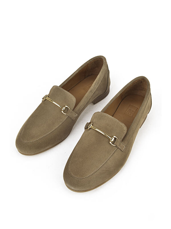 Hakiki Deri Kadın Ayakkabı 1511033Z4830832 Vizon - Görsel 6