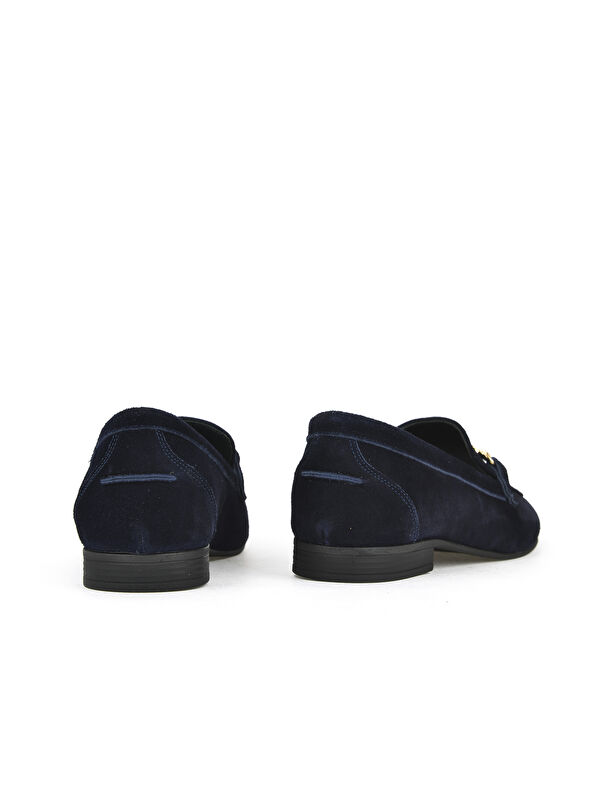 Hakiki Deri Kadın Ayakkabı 1511033Z4830832 Lacivert - Görsel 4