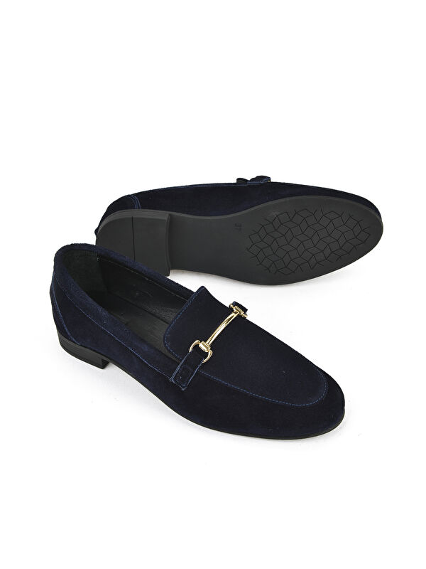 Hakiki Deri Kadın Ayakkabı 1511033Z4830832 Lacivert - Görsel 5