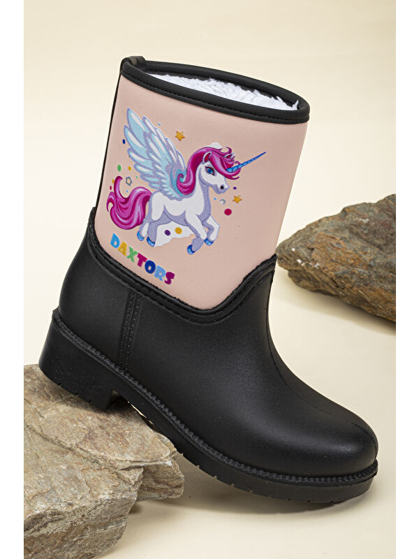 Prenses Su Ve Soğuk Geçirmez Kız Çocuk Kar Botu Ve Çizme - Görsel 4