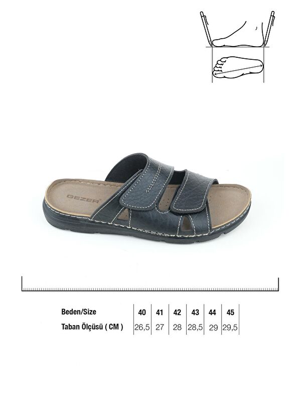 Yazlık Cırt Cırtlı Ayarlanabilir Rahat Taban Erkek Terlik - Görsel 3