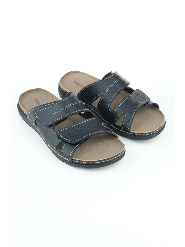 Yazlık Cırt Cırtlı Ayarlanabilir Rahat Taban Erkek Terlik - Görsel 4