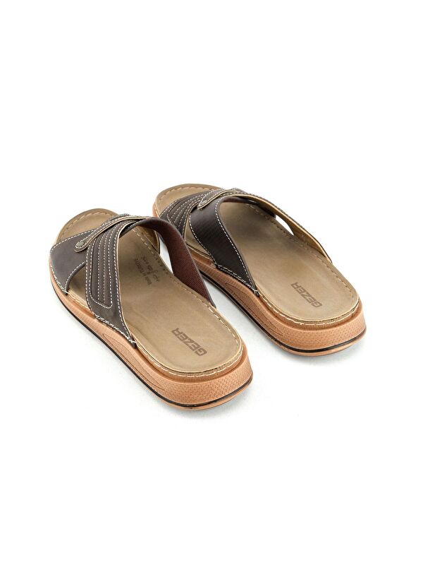 Yazlık Erkek Tasarım Rahat Taban Günlük Terlik - Görsel 5