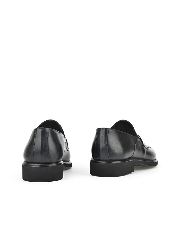 Erkek Hakiki Deri Klasik Ayakkabı 15148Z871 Siyah - Görsel 4