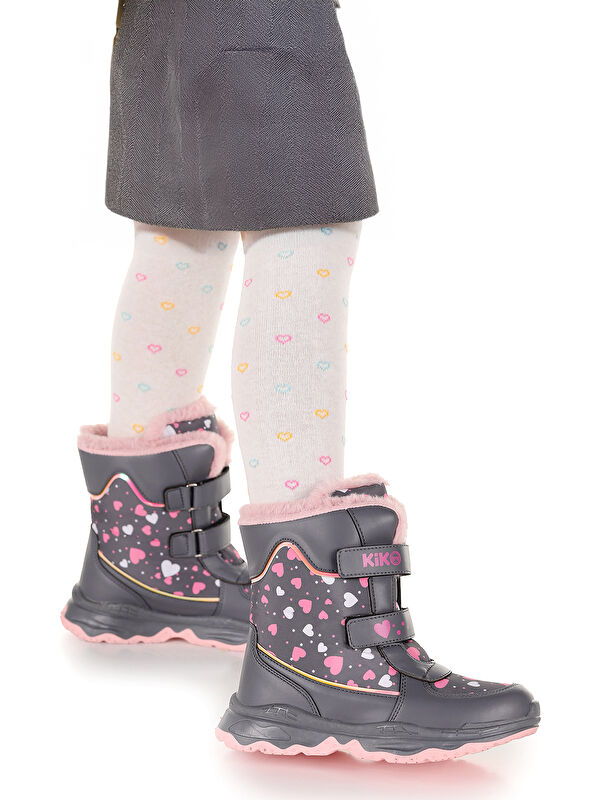 Kartanesi Cırtlı Kız Çocuk Kar Bot Soğuk Suya Dayanıklı - Görsel 5