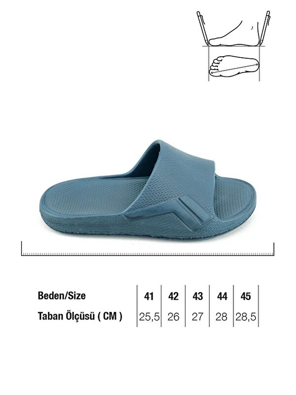 Yazlık Erkek Eva Banyo Bahçe Islak Zemine Uygun Terlik - Görsel 3