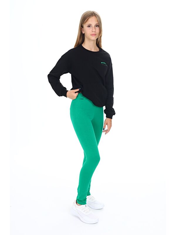 Toontoykids Kız Çocuk Baskılı Taytlı Takım
