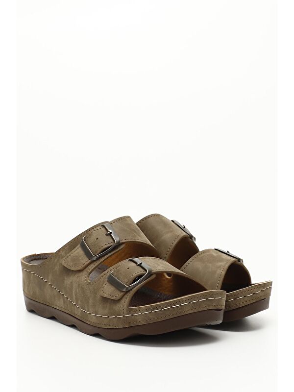 VİZON Tokalı Kadın Günlük Terlik 34054 - Görsel 3